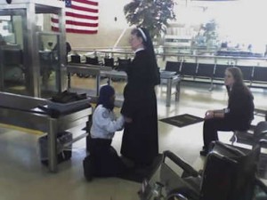 Transportation Security Administration (TSA) & a nun