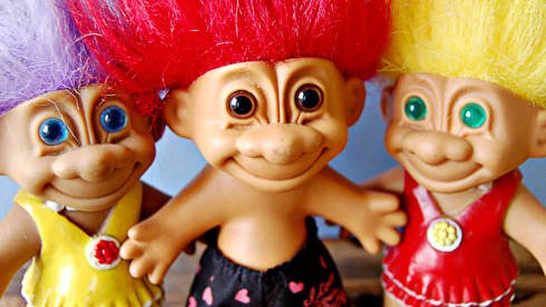 These things, though they are called "troll dolls" or "good luck trolls,"were at once called "Dam Things," having been invented by a Dane named Thomas Dam